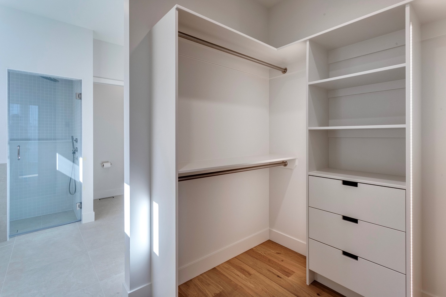 Closet in the Aspen in Strathearn with homes for sale by Holland and Associates Real Estate in Edmonton.
